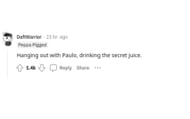 A Reddit user's comment